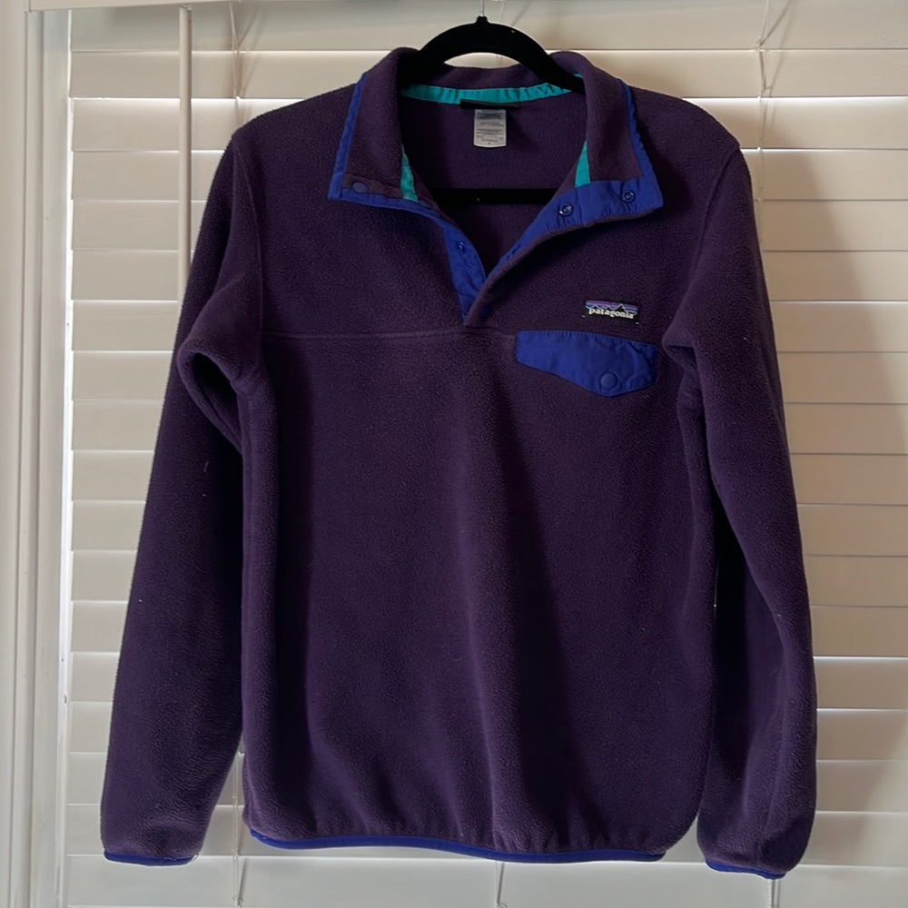 Purple and blue Patagonia jacket